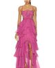 PatBO PatBO Chiffon Carmen Lotus Maxi Dress - 1