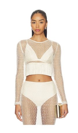 PatBO PatBO Crochet Bloom Top