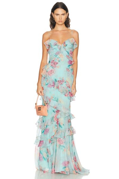 PatBO PatBO Flora Mist Long Dress