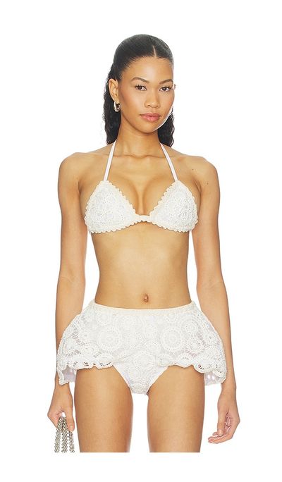 PatBO PatBO Gal Embroidery Bra Top