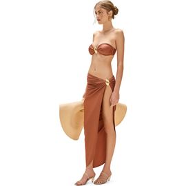 PatBO PatBO Golden Dune Lycra Long Beach Skirt