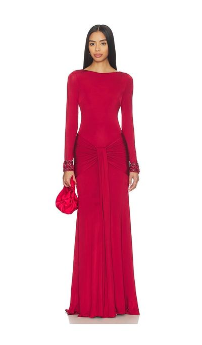 PatBO PatBO Intensity Jersey Long Sleeve Gown