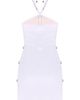 PatBO PatBO Jade Knit Embroidered Halterneck Mini Dress - 3