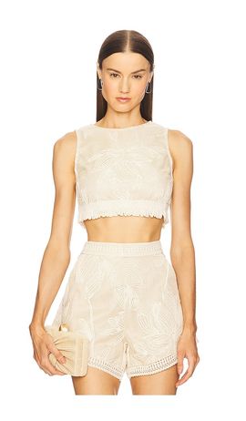 PatBO PatBO Joy Lace Fringe Top