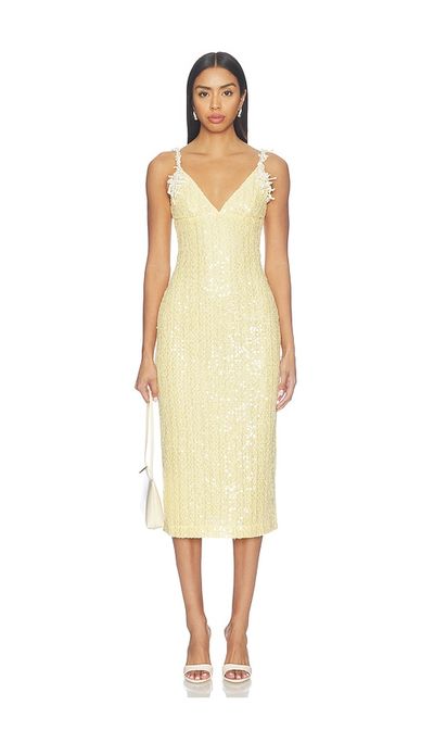 PatBO PatBO Lara Crochet Flowers Midi Dress