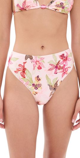 PatBO PatBO Orchid Bloom Bikini Bottoms Rose