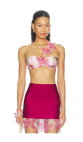 PatBO PatBO Orchid Bloom Bikini Top