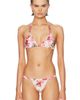 PatBO PatBO Orchid Bloom Lycra Triangle Bikini Top - 1