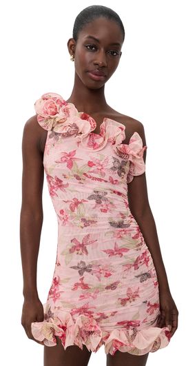 PatBO PatBO Orchid Bloom Mini Dress Rose