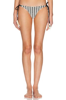Selene Mesh Color Block Bikini Bottom