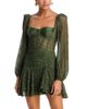Patbo PatBO Sirena Mesh Long Sleeve Mini Dress - 1