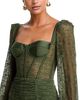 Patbo PatBO Sirena Mesh Long Sleeve Mini Dress - 3