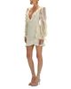 Patbo PatBO Wave Mesh Long Sleeve Mini Dress - 4