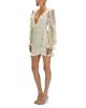 Patbo PatBO Wave Mesh Long Sleeve Mini Dress - 5