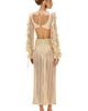 PatBO PatBO Wave Mesh Maxi Skirt - 3