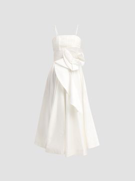 PatBO Women's Blossom Poplin Midi Dress