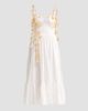 PatBO Women's Floral Applique Tricoline Bustier Midi Dress - 1