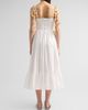PatBO Women's Floral Applique Tricoline Bustier Midi Dress - 3