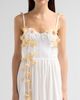 PatBO Women's Floral Applique Tricoline Bustier Midi Dress - 5