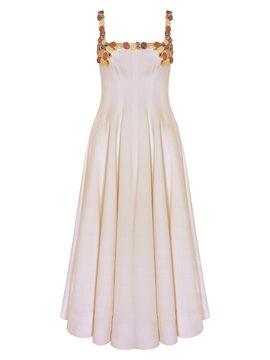 PatBO Women's Gabriela Beaded Fit-&-Flare Midi-Dress