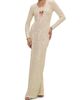 PatBO Women's Iara Crochet Plunge Maxi Dress - 2