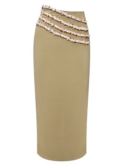 PatBO Women's Jade Knit Midi-Skirt