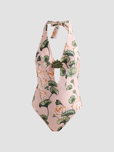 PatBO Women's Lotus One-Piece Swimsuit