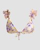 PatBO Women's Peony Print Flower-Embellished Bikini Top - 1