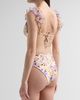 PatBO Women's Peony Print Flower-Embellished Bikini Top - 3
