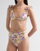 PatBO Women's Peony Print Flower-Embellished Bikini Top - 4