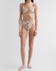 PatBO Women's Peony Print High-Waisted Bikini Bottom - 2