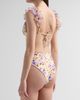 PatBO Women's Peony Print High-Waisted Bikini Bottom - 3