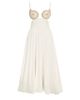 PatBO Women's Seaweed Shell Embroidered Cotton Midi-Dress - 1