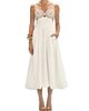 PatBO Women's Seaweed Shell Embroidered Cotton Midi-Dress - 3