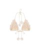 PatBO Women's Sunstone Flower Appliqué Bikini Top - 2