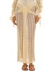 PatBO Women's Wave Mesh Maxi Skirt - 4