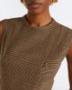 Patou Patou Asymmetric Prince of Wales midi dress - 3