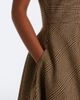 Patou Patou Asymmetric Prince of Wales midi dress - 4