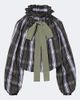 Patou Patou Bow-detail checked top - 1