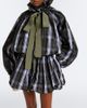 Patou Patou Bow-detail checked top - 2