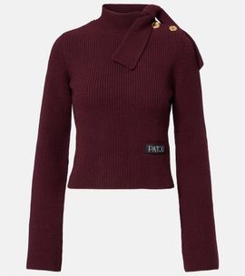 Patou Patou Bow-detail wool and cashmere sweater