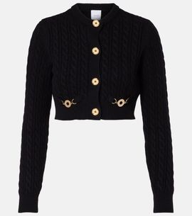 Patou Patou Cable-knit wool and cashmere cardigan