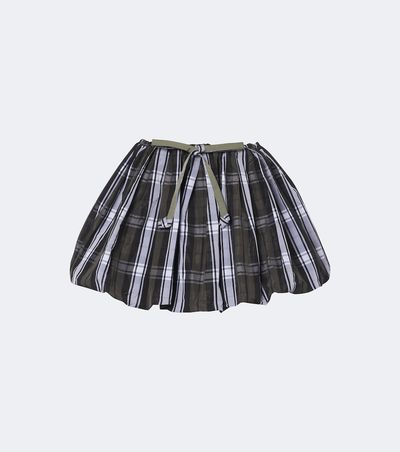 Patou Patou Checked balloon miniskirt