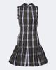 Patou Patou Checked shirred minidress - 1