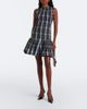Patou Patou Checked shirred minidress - 2