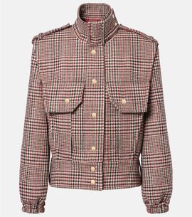 Patou Patou Checked virgin wool jacket