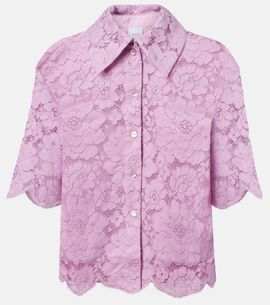 Patou Patou Cotton-blend lace shirt