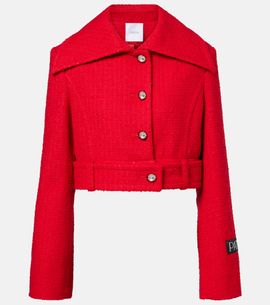 Patou Patou Cropped wool-blend tweed jacket