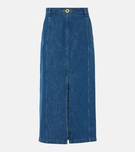 Patou Patou Denim maxi skirt