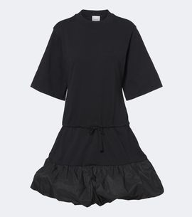 Patou Patou Faille-trimmed cotton minidress